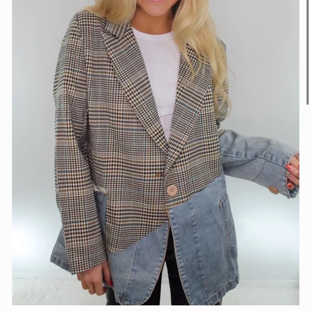 Blazer (denim and patchwork)